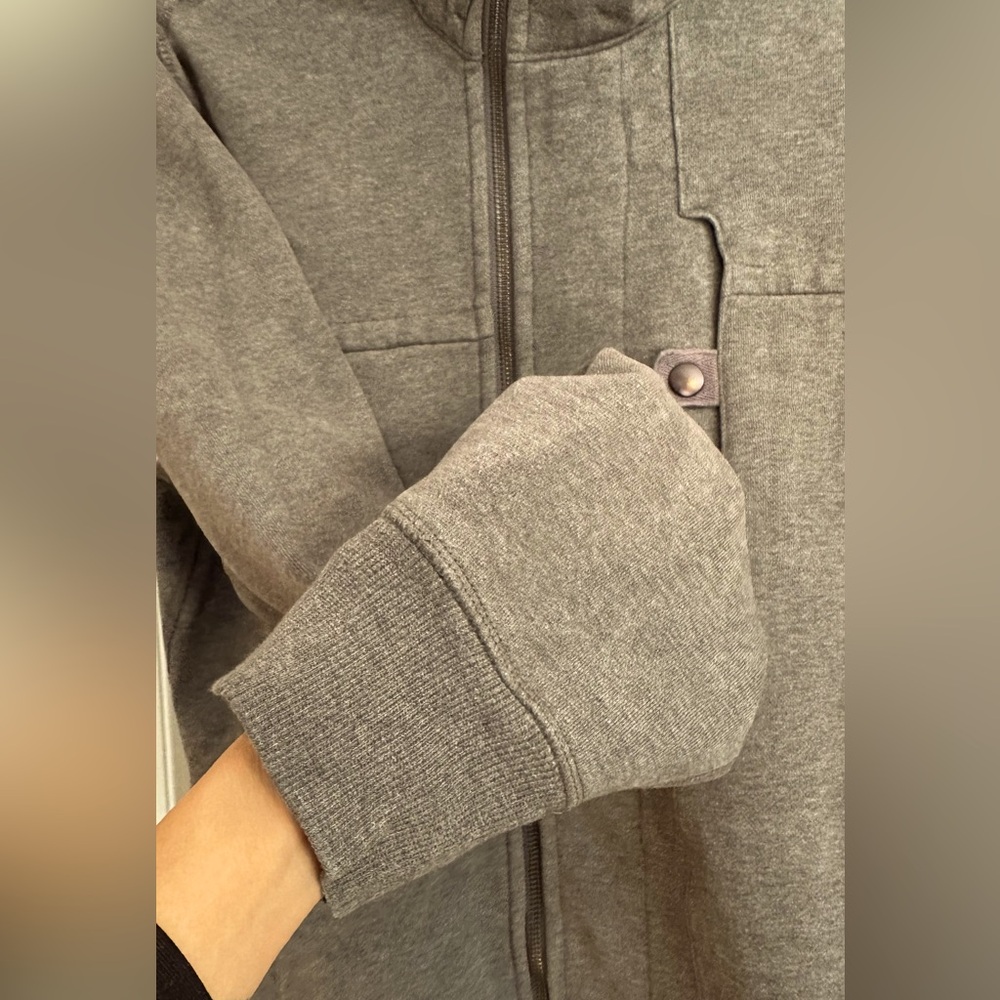 Lululemon West Coast Heavy Zip Up Hoodie Heathered Dark Slate Gray Men’s Medium - Picture 12 of 16